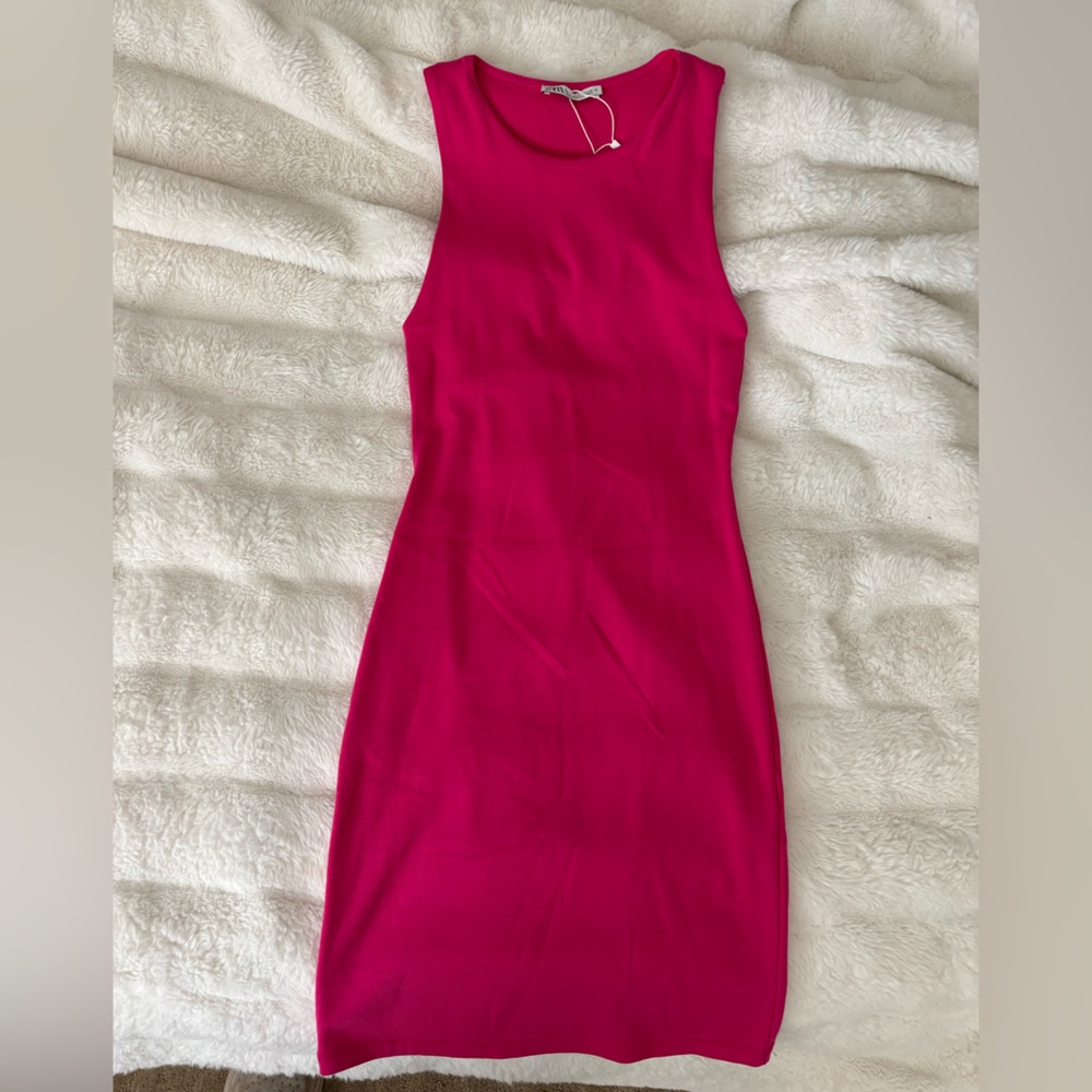 Zara Vibrant Pink Mini Dress